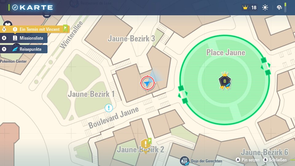 Hier könnt ihr ebenfalls ein Dratini finden. Dafür müsst ihr allerdings erst das Gerüst des Gebäudes direkt nordwestlich von hier erklimmen und dann rüberspringen.