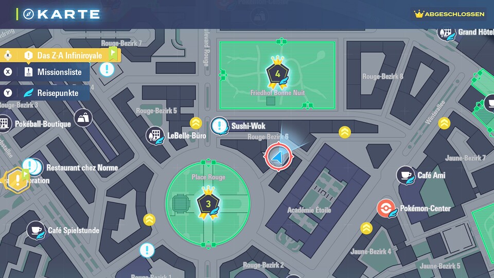 Auch dieser kleine Marktplatz ist etwas versteckt von Häusern umgeben.