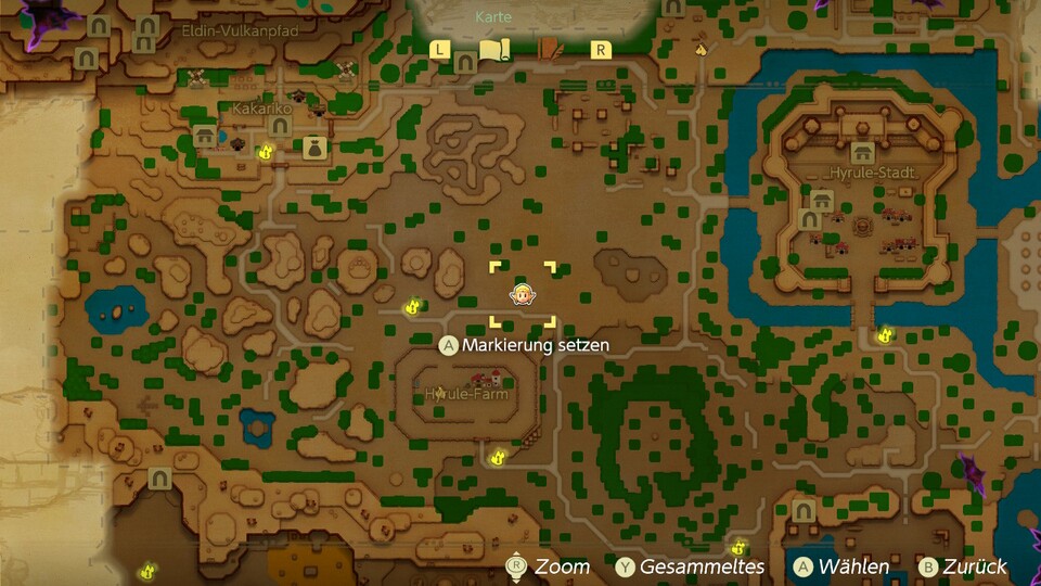 Zelda: Echoes of Wisdom - Hier findet ihr Boris auf der Map.