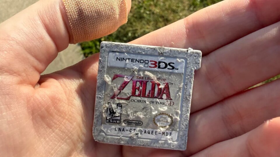 Was wohl mit diesem Exemplar von Zelda: Ocarina of Time geschehen ist?