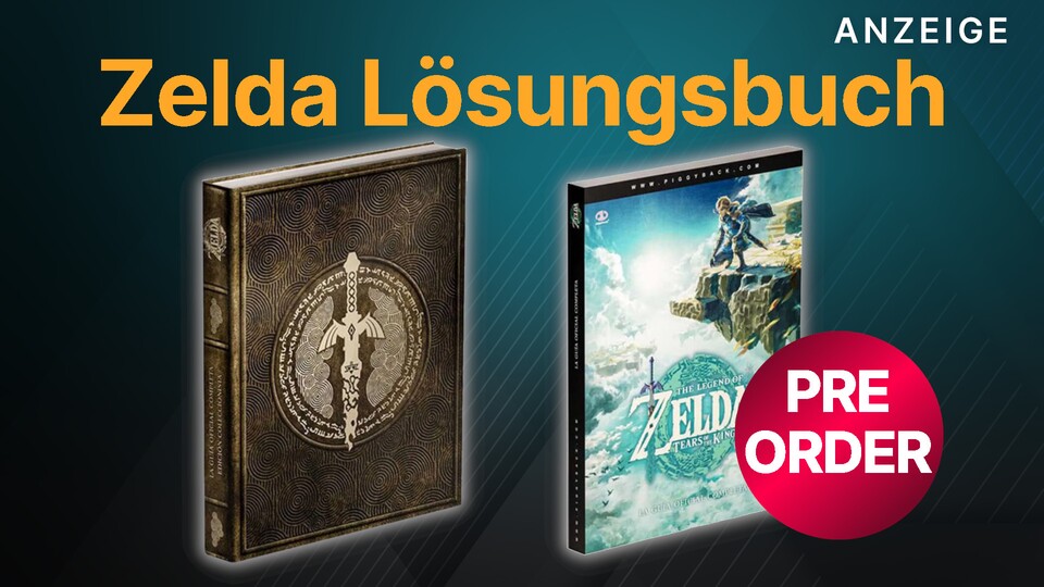 Bei Amazon könnt ihr das offizielle Zelda: Tears of the Kingdom Lösungsbuch jetzt in der Collectors Edition (links) oder als Taschenbuch (rechts) vorbestellen.