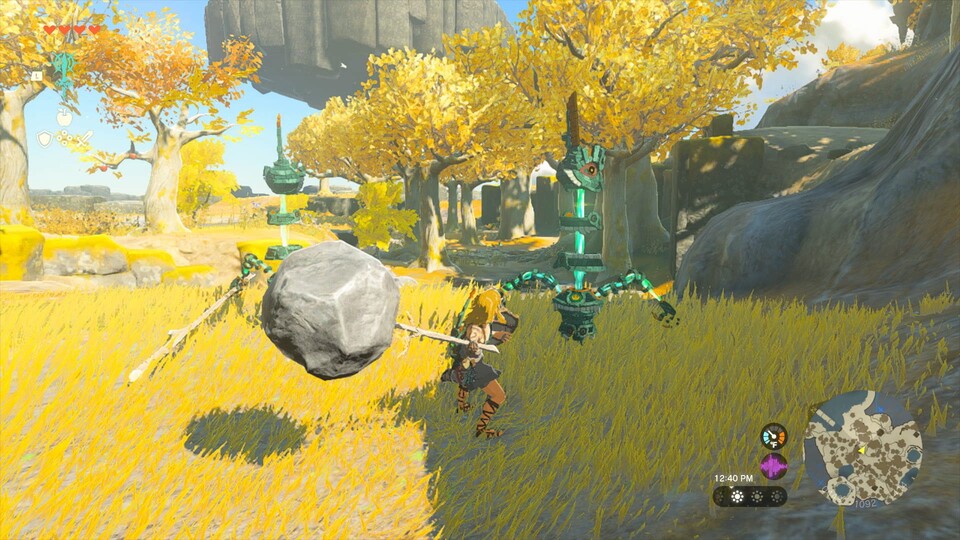 Die Waffe aus Stock und Stein ist nur eines der Fuse-Beispiele aus dem Zelda-Gameplay.