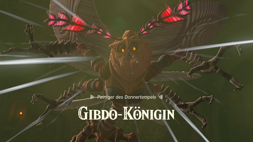 Die Gibdo-Königin: Peinigerin des Donnertempels in Zelda Tears of the Kingdom.
