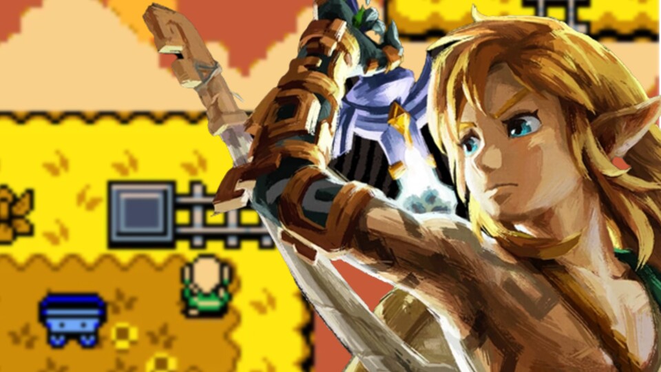 Zelda Tears of the Kingdom macht sich auch gut als Game Boy-Spiel.