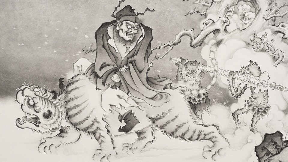 Das erste ofizielle Artwork zum Spiel zeigt Zhong Kui und seinen Tiger.