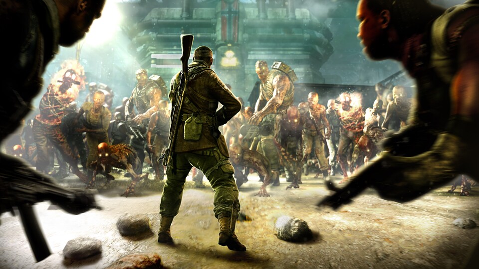 Gewohntes Bild: Auch in Zombie Army 4 stehen wir wieder Horden von Nazi-Zombies gegenüber.