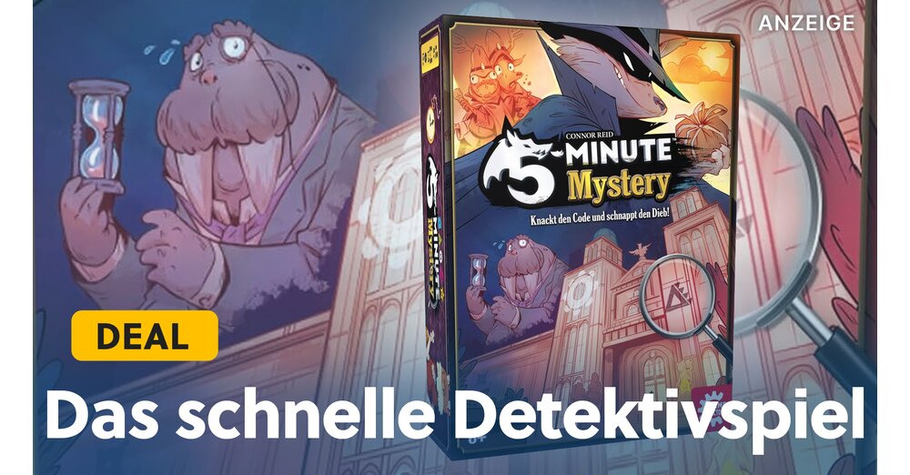 Une course contre le temps: le mystère de 5 minutes fait des sensations fortes sur votre table de jeu et est maintenant proposée!