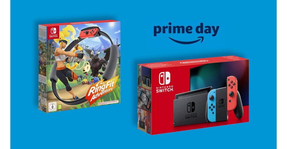 Amazon Prime Day Nintendo Switch und Ring Fit Adventure im Angebot