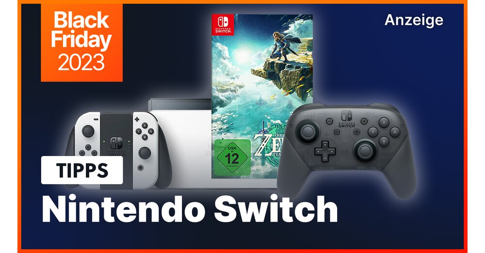 Nintendo Switch Angebote AM黑色星期五：Zelda王國，控制者，Microsds，OLED的眼淚