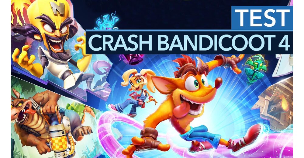 碰撞Bandicoot 4測試視頻，用於跳躍