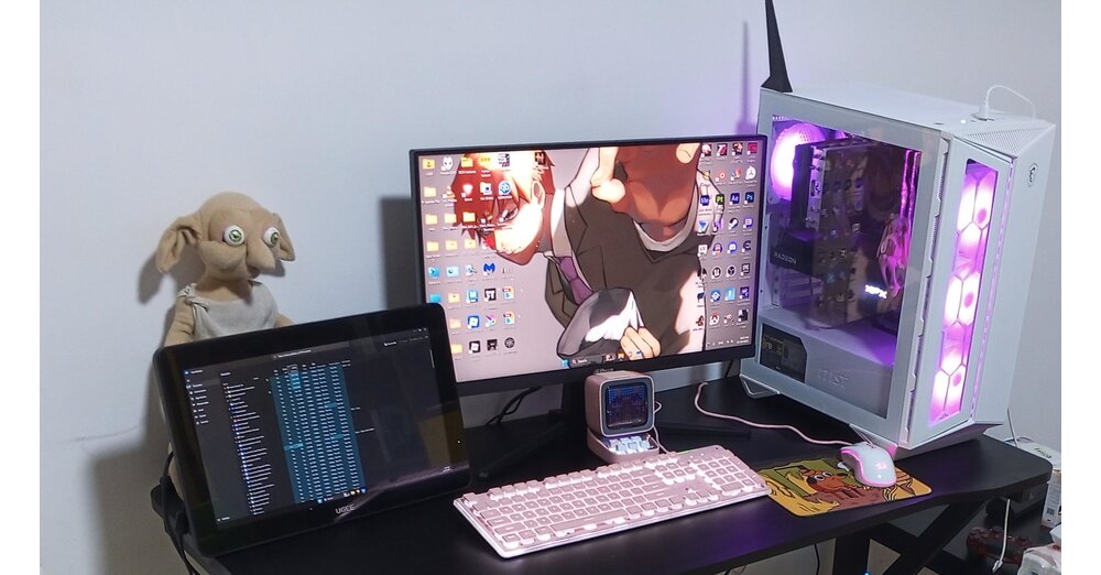 PC-Spieler-sucht-Rat-wie-er-seine-Kabel-besser-verstecken-kann-aber-die-Community-kommt-nicht-mit-dem-Pl-sch-Dobby-klar-der-ihn-anstarrt-Wie-kannst-du-so-irgendwas-machen-