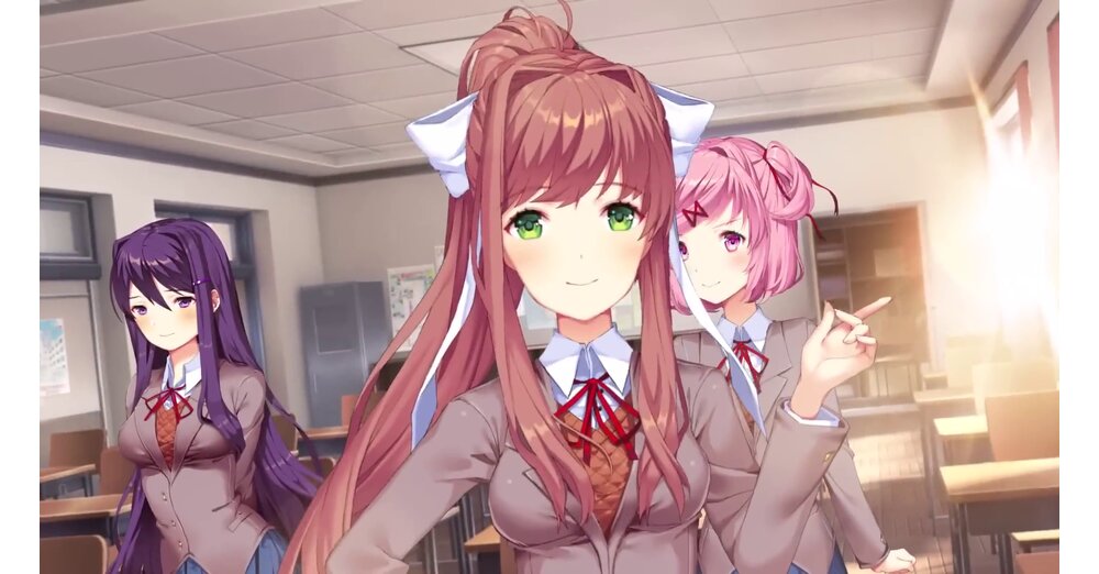 Doki Doki文學俱樂部在正式發行預告片中