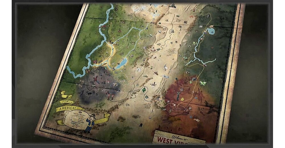 Fallout 76 - So viel zu entdecken! Das ist die komplette Map des Spiels
