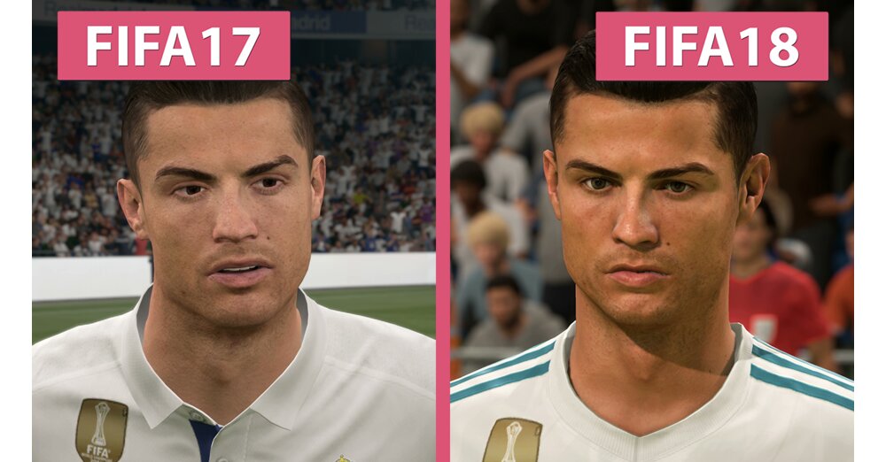 FIFA 17與FIFA 18-與前任的圖形比較