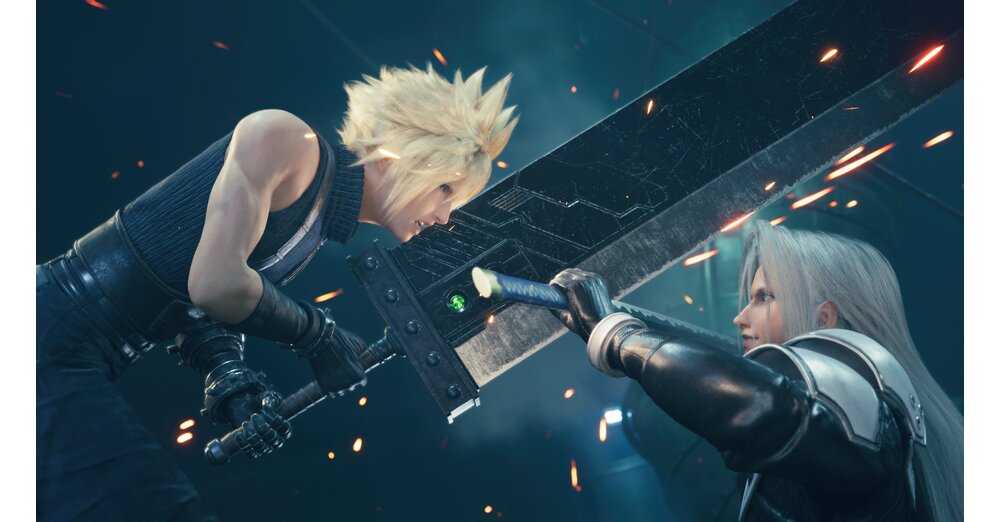 FF 7重製風扇與巨大的Buster Sword Controller一起演奏，並完全花費自己