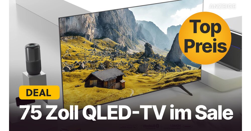 Téléviseur QLED 75 pouces moins cher que jamais : ce téléviseur 4K est désormais disponible sur Amazon à un prix avantageux !