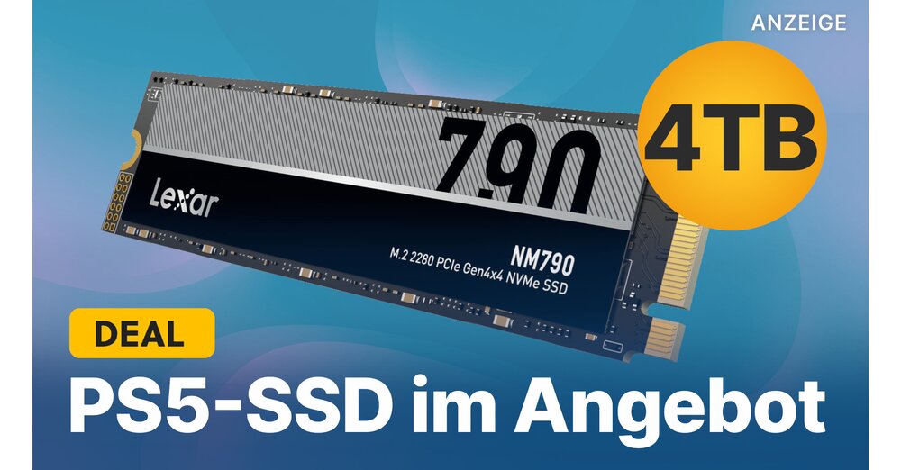 提供4TB的PS5 SSD：僅在短時間內抓住很多存儲空間