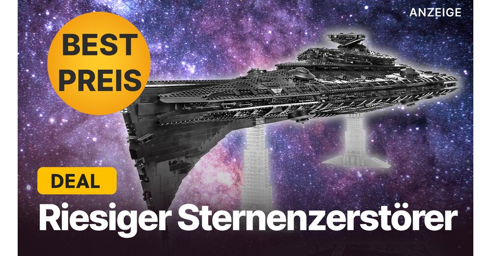 Mieux que LEGO : Star Wars Star Destroyer avec 10 000 pièces et 112 cm de longueur maintenant au meilleur prix sur Amazon !