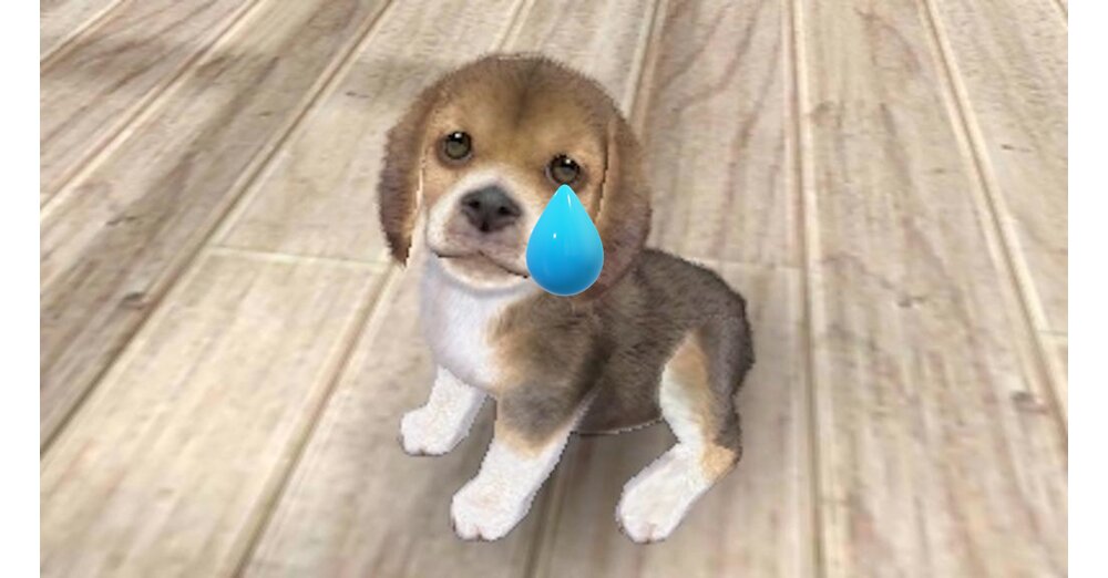 舉起的任天堂英雄從垃圾場保留了可愛的Nintendogs幼犬