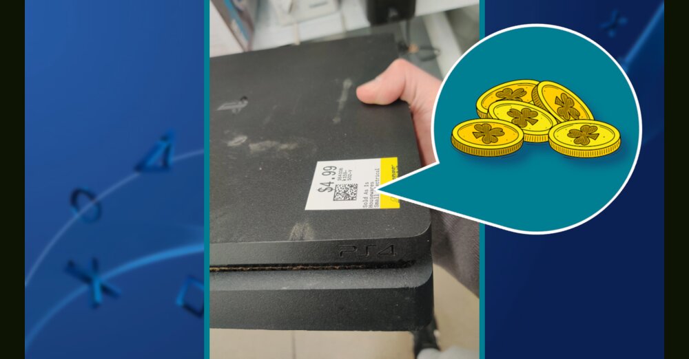 Un chanceux achète une PS4 pour 4 euros chez un revendeur de biens d'occasion, la connecte chez lui et possède désormais sa première PlayStation