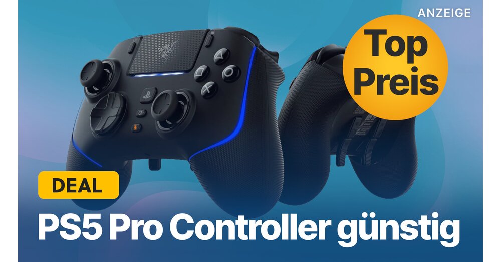 PS5 Pro Controller現在更便宜150歐元：此遊戲板提供，這是雙重感官邊緣所缺少的！