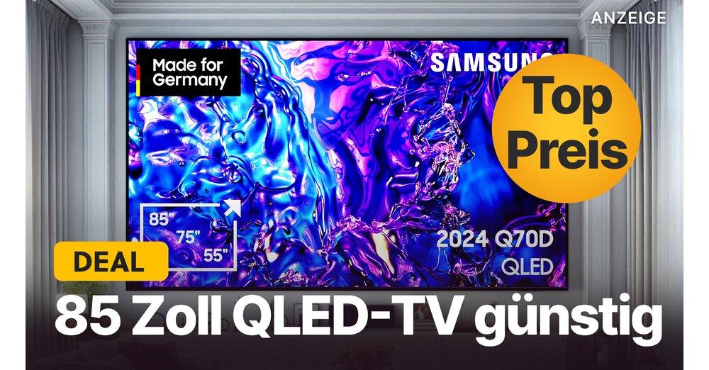 Téléviseur QLED 4K 85 pouces proposé : procurez-vous dès maintenant cet énorme téléviseur Samsung pour près de 1 000 € de moins sur Amazon !