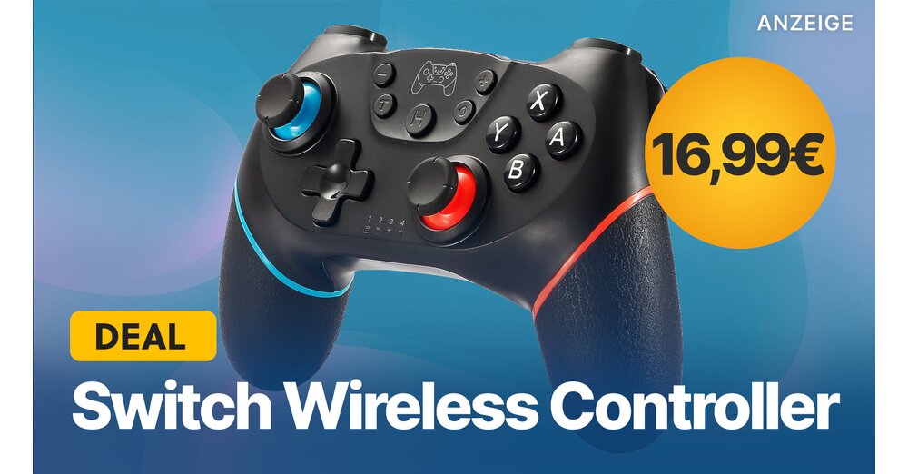 Switch Controller für 16,99€: Wireless Gamepad mit Turbo-Funktion im ...