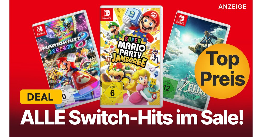 Plus de 1000 jeux Switch proposés : profitez dès maintenant des derniers succès de Super Mario Party à Zelda dans la vente MediaMarkt !