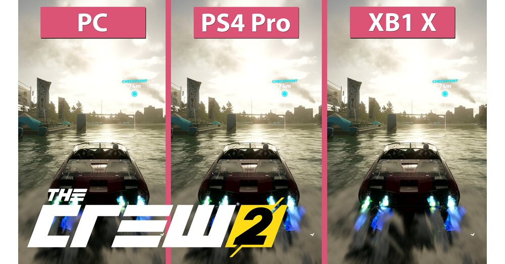 在圖形比較中，針對PS4 Pro和Xbox One X的機組人員2 