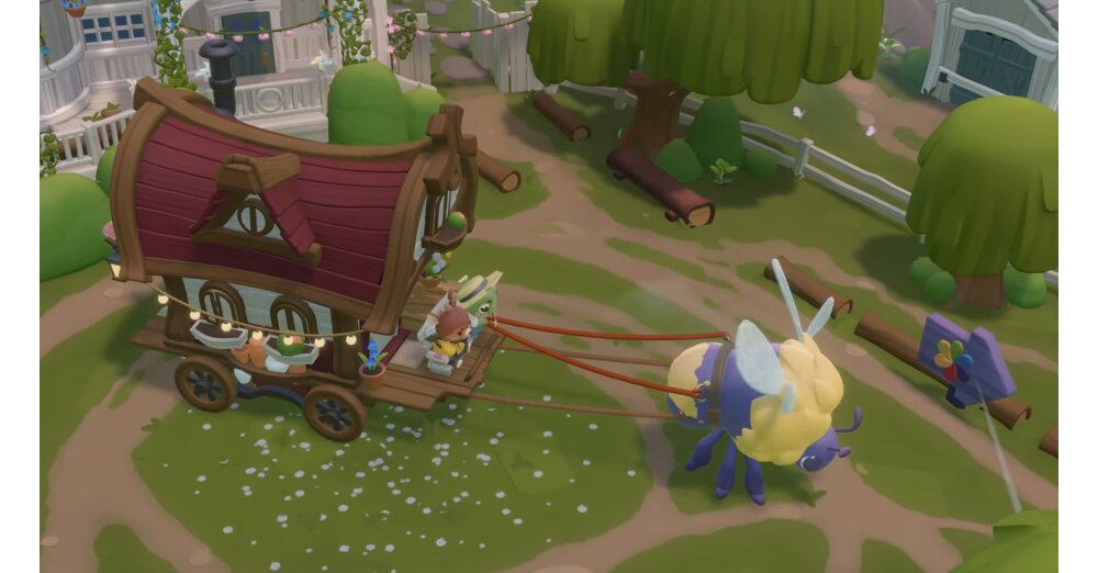 Hier-reist-du-mit-Wohnwagen-und-Riesenhummel-durch-eine-knuffige-Welt-Cozy-Caravan-erscheint-im-Januar-f-r-Switch-und-PC