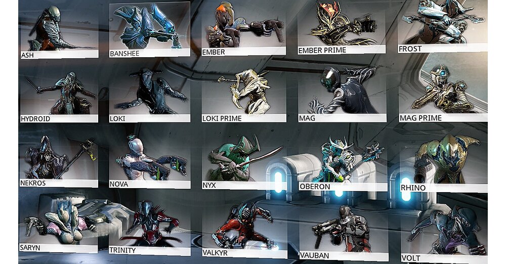 拖車彙編中的Tenno西裝的Warframe Skills