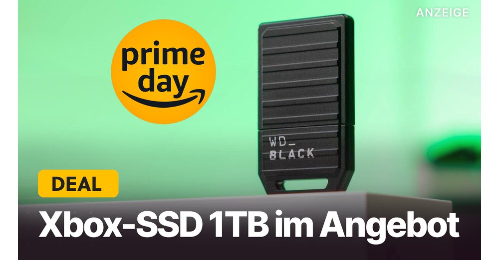 提供的Xbox-SSD 1TB：Amazon Prime Day是廉價擴展您的記憶的機會！