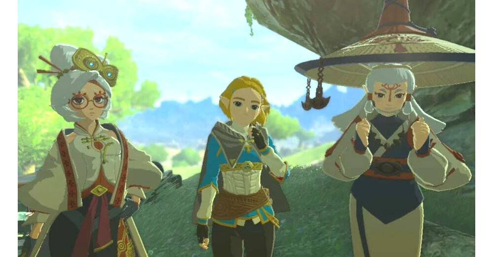 Zelda-TotK-Spieler-nimmt-zwei-NPCs-gefangen-fliegt-sie-ber-die-halbe-Map-nur-um-nach-3-anstrengenden-Stunden-das-perfekte-Gruppenfoto-zu-erstellen