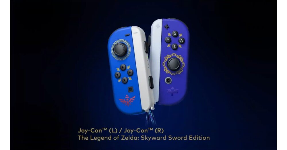 開關的新Zelda-Joy-Cons看起來像主劍和Hylia標誌