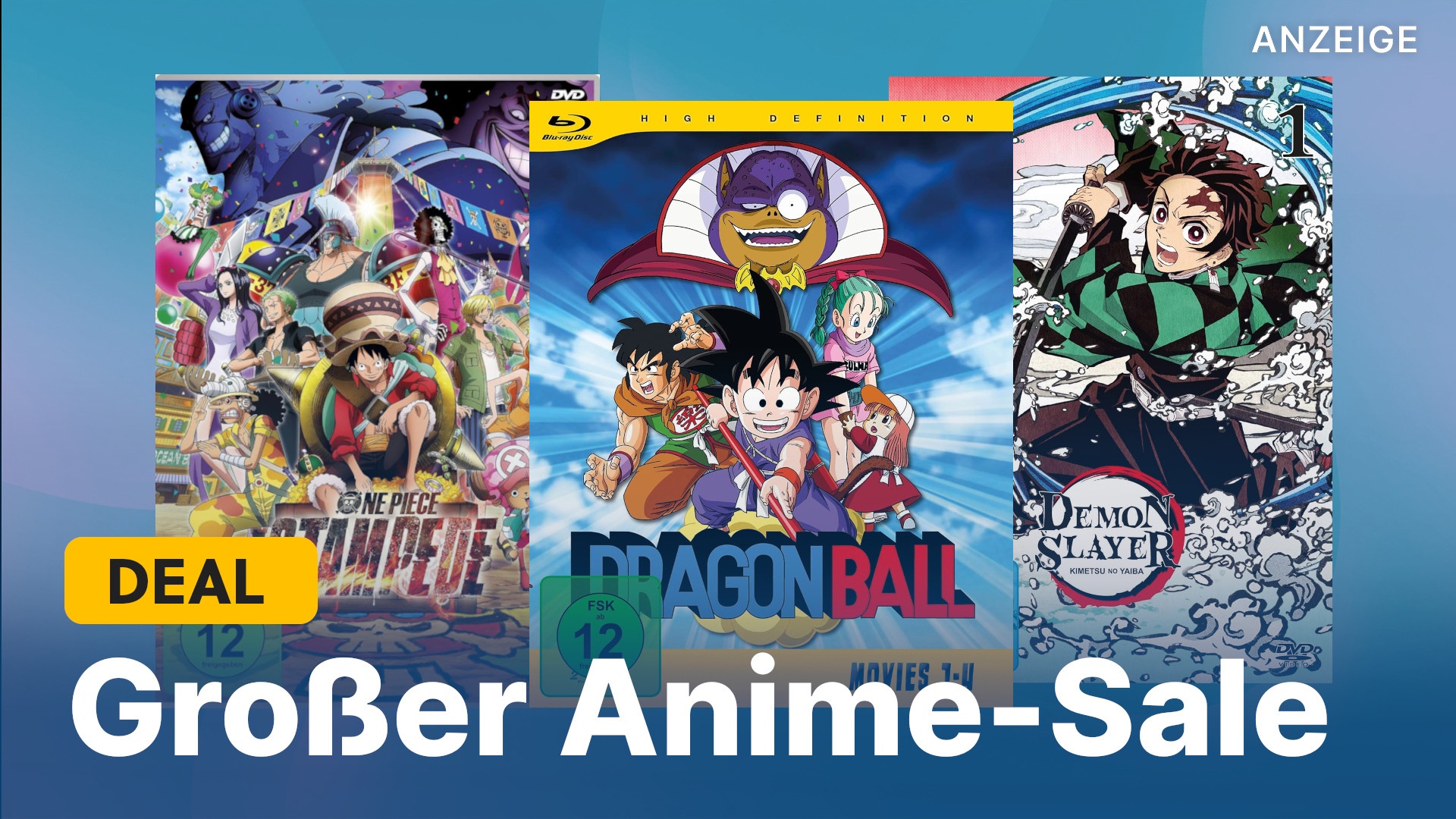 Von One Piece bis Demon Slayer Über 500 Animes auf DVD & Bluray im 3