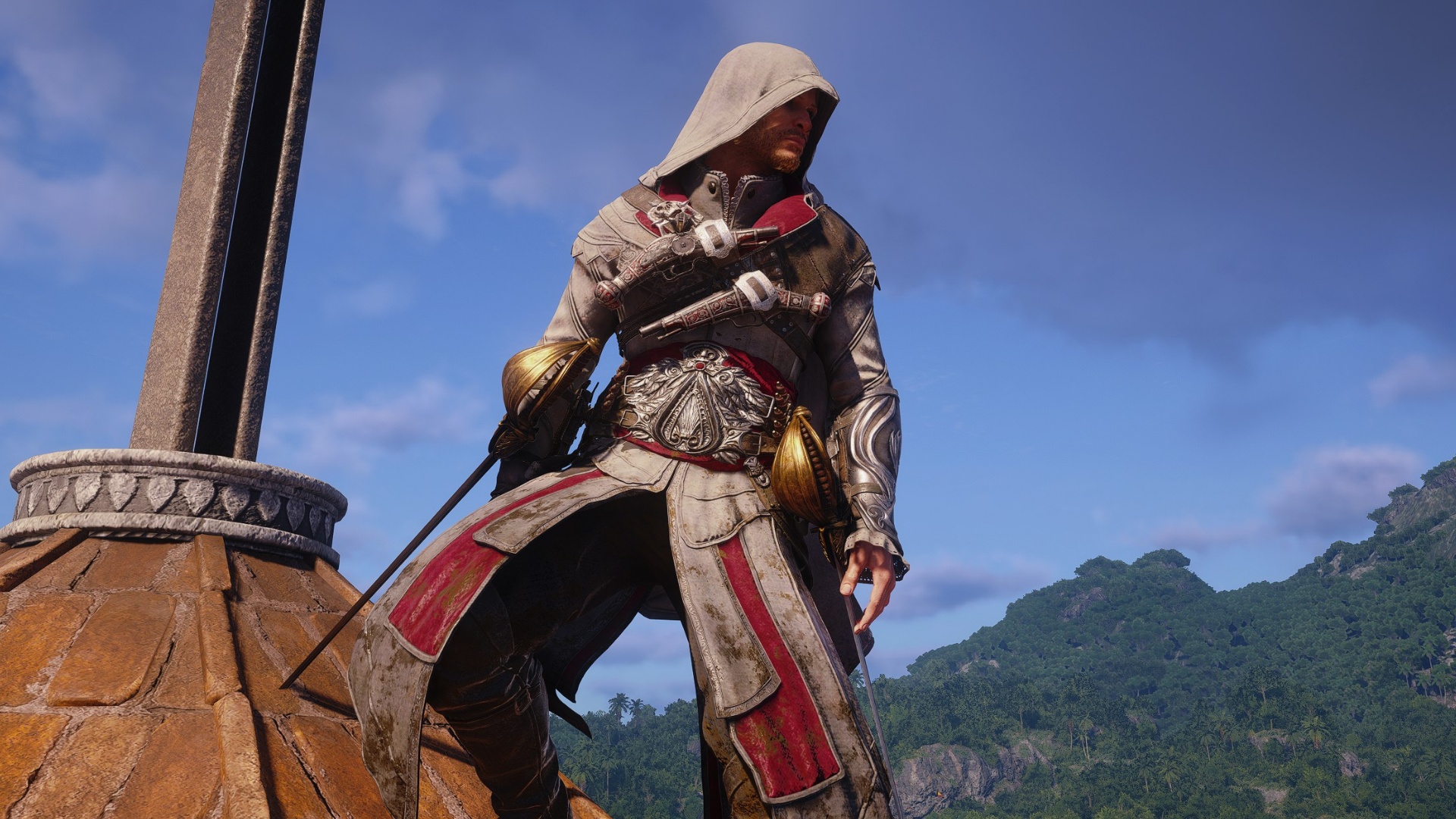 In Assassin's Creed Black Flag Resynced gibt's jetzt zwei der besten Outfits - für Ezios und Altairs Roben lohnen sich die Animus-Schlüssel