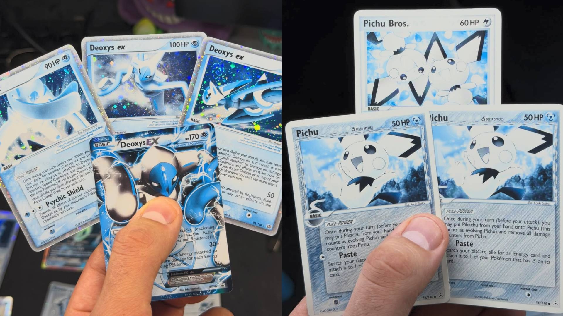 Pokémon-Fan lässt seine Karten so lange in der Sonne liegen bis sie blau sind und es sieht unfassbar cool aus