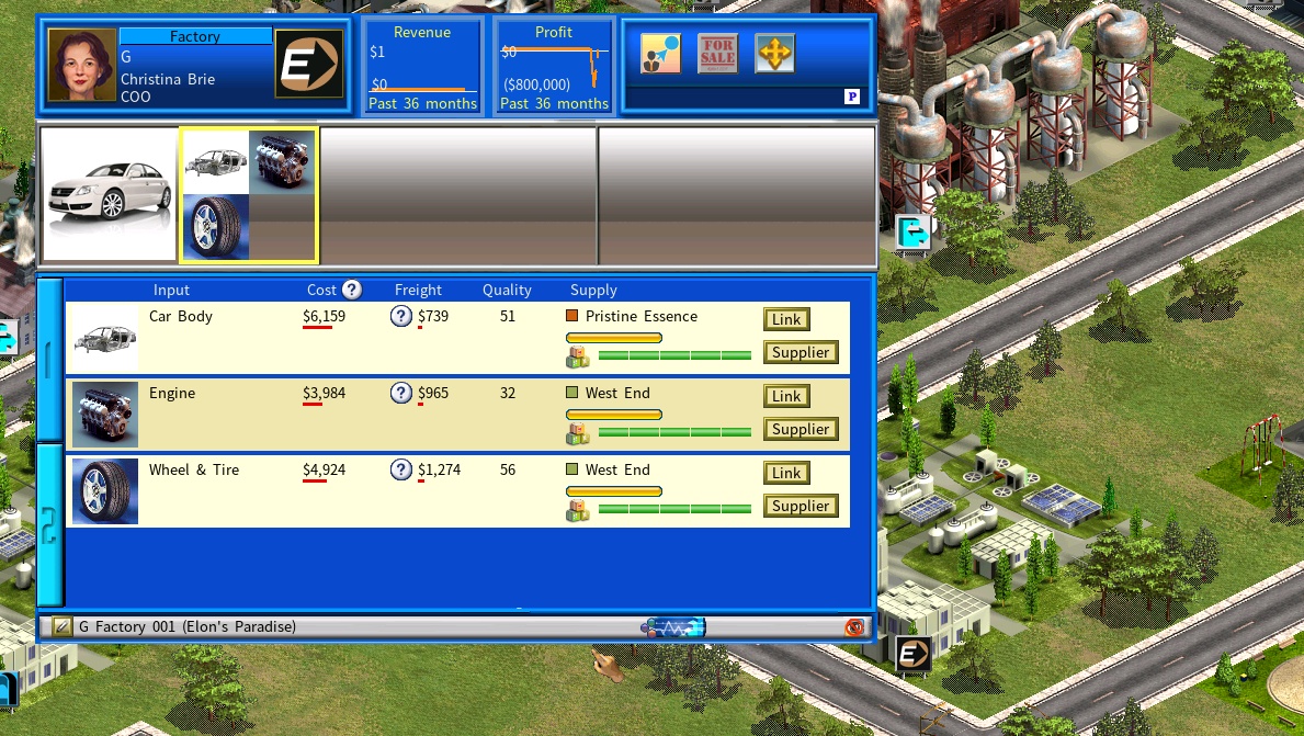 Capitalism Lab Screenshots zur Wirtschaftssimulation