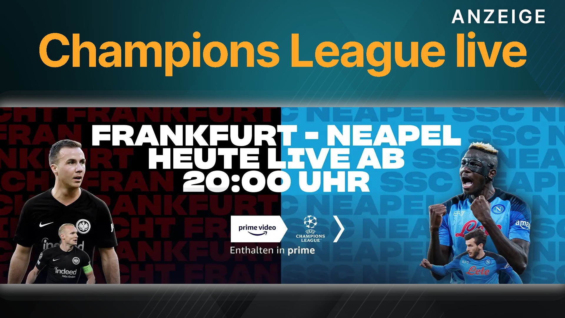 eintracht frankfurt champions league live