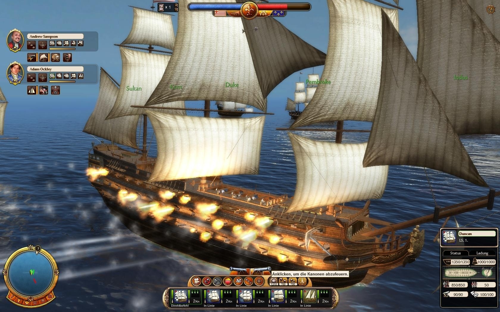 Commander: Conquest of the Americas - Die Schiffe mit Erklärungen