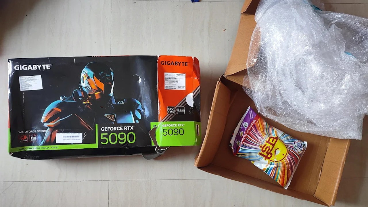 PC-Spieler bestellt 2.769 Euro teure RTX 5090 auf Amazon, bekommt stattdessen aber angeblich nur 1 kg Waschmittel