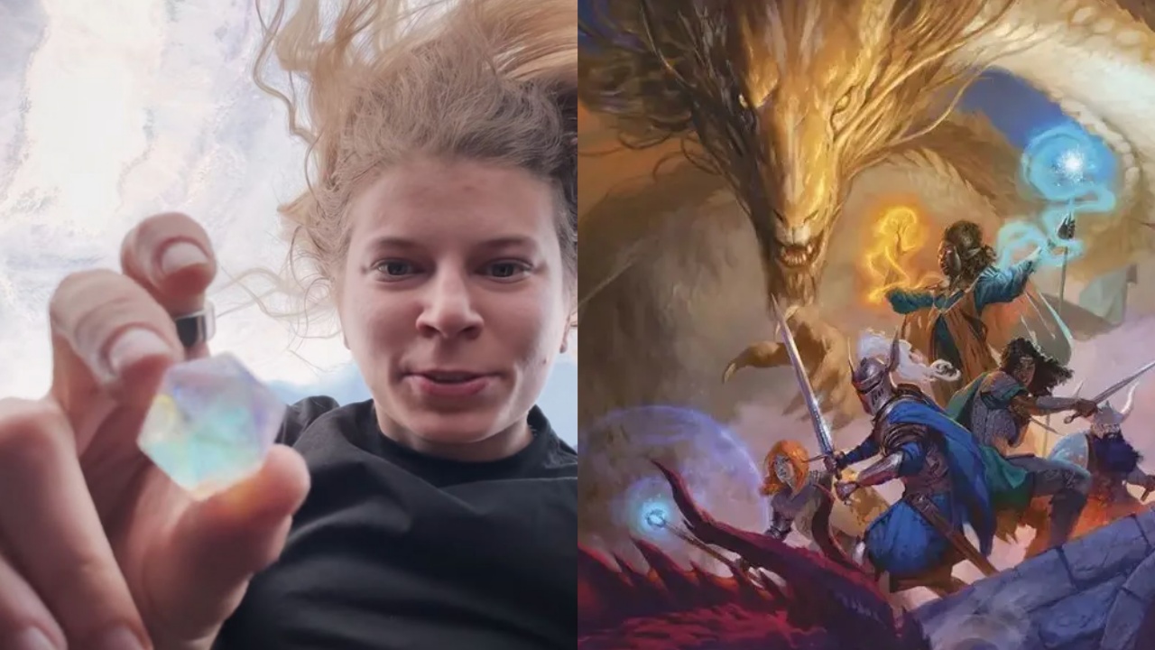 Deutsche Astronautin zeigt, wie man D&D im All spielt – und löst das Würfel-Problem