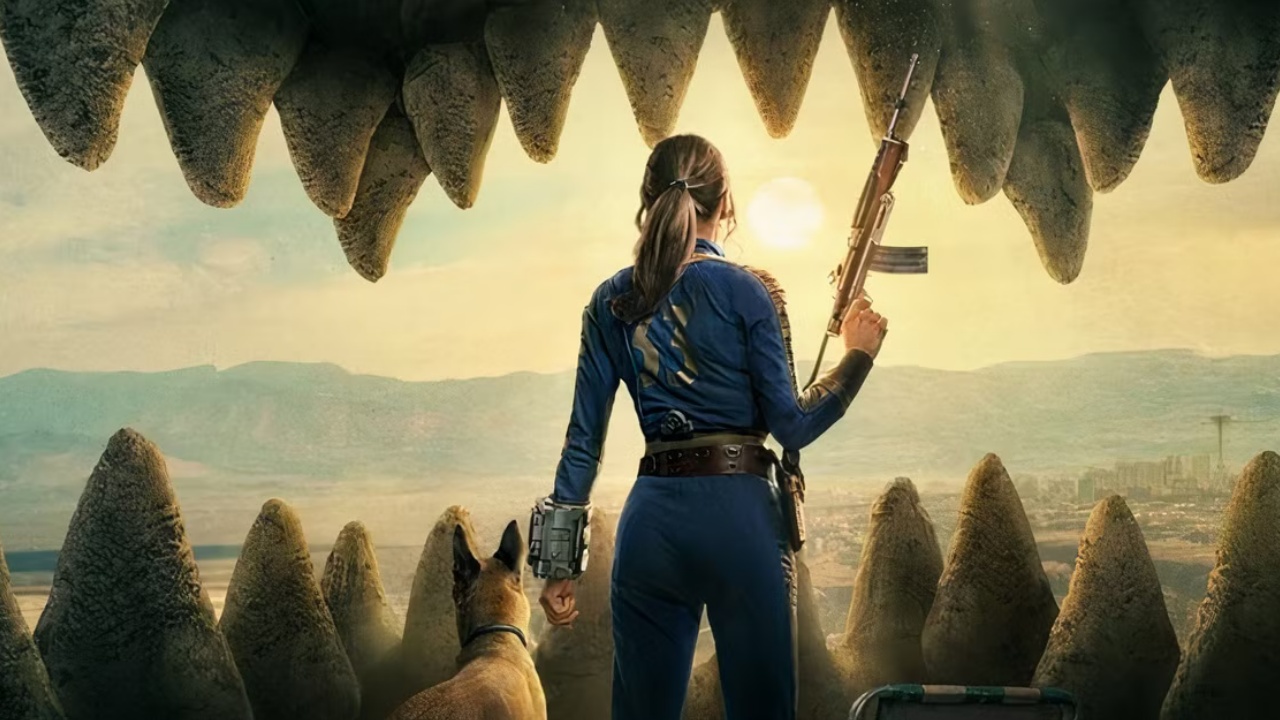 "Wer hat den Dino gedreht?" - Fallout-Fans bemerken, dass eines der größten New Vegas-Landmarks in S2 falsch herum steht