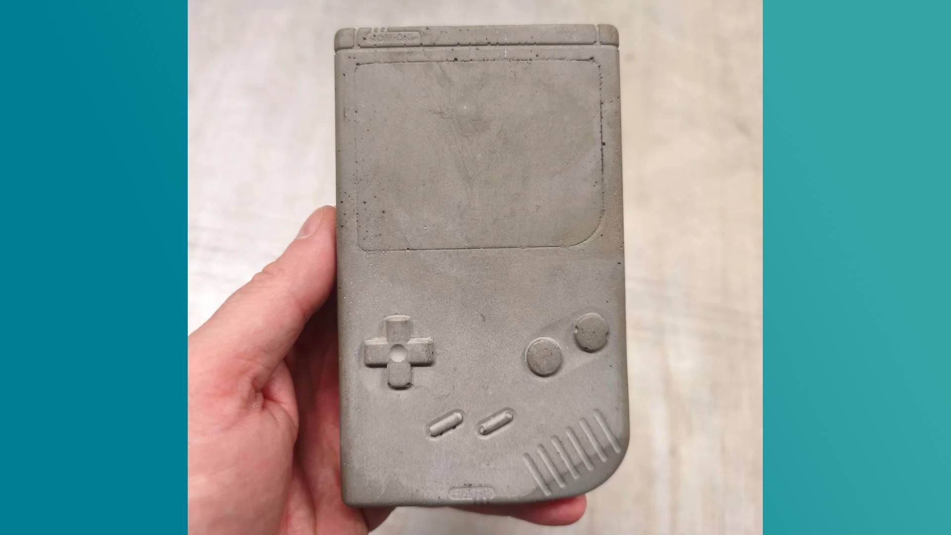 Nintendo-Fan findet kuriosen Game Boy aus Beton und kauft ihn einfach - "Hab den Vorbesitzer gefunden. Ein Typ namens F. Feuerstein"