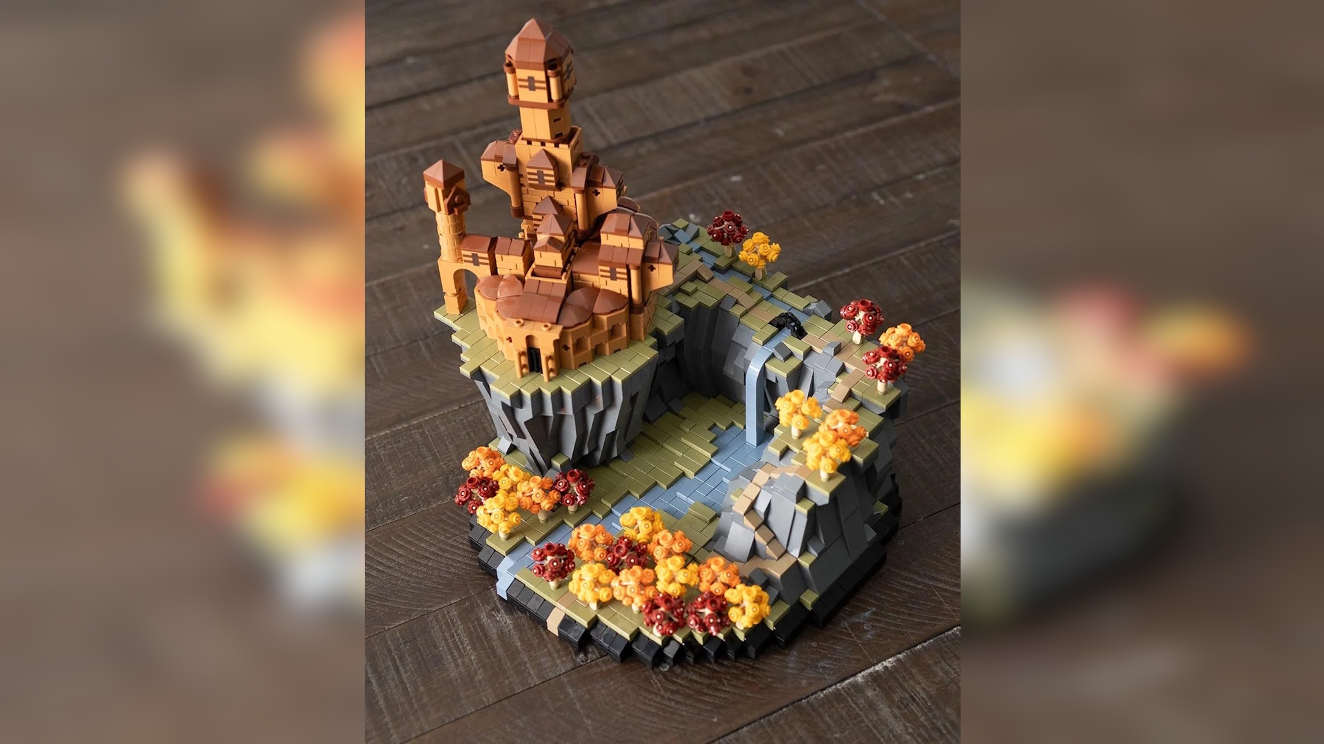 Genialer LEGO-Bastler baut Winz-Burg-Diorama auf gerade mal 32x32 Noppen und knapp 18.000 Fans feiern das bildhübsche Ergebnis