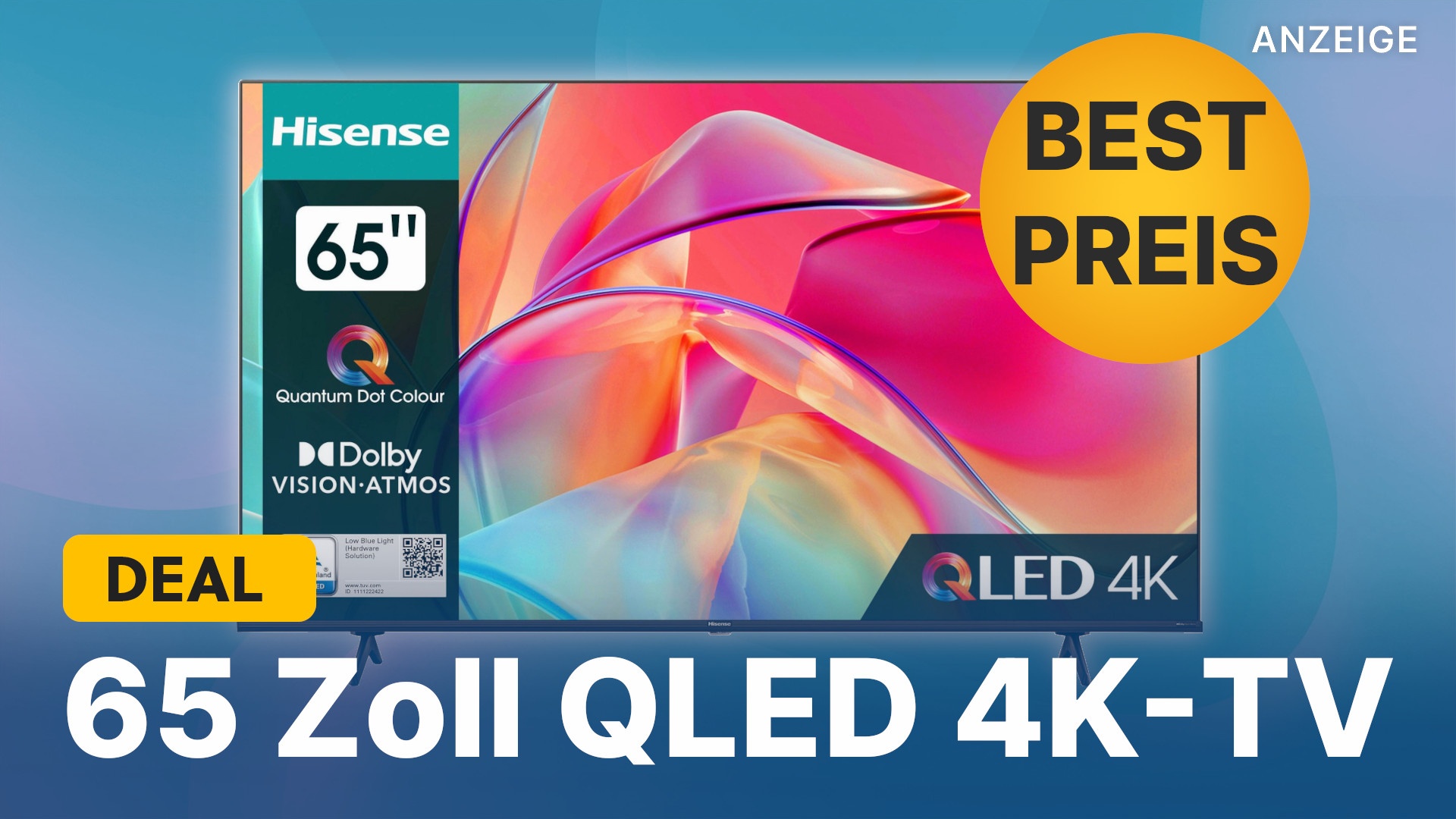 65 Zoll QLED 4KFernseher für unter 500€ Dieses TVSchnäppchen solltet ihr euch nicht entgehen
