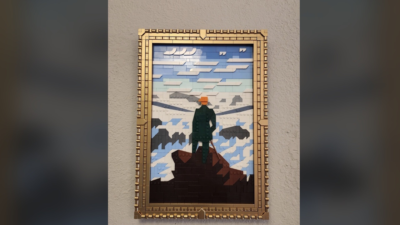 Genialer LEGO-Künstler baut eines der berühmtesten deutschen Gemälde mit Klötzchen nach und es könnte direkt so im Museum hängen