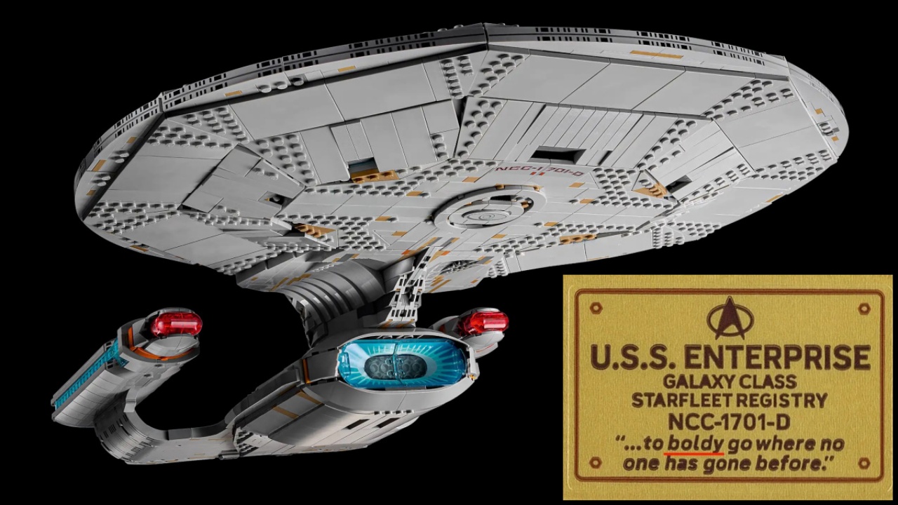 LEGO hat den fehlerhaften Aufkleber auf der Star Trek Enterprise ersetzt - der neue Sticker ist aber ebenfalls fehlerhaft und wird jetzt nochmal ausgetauscht