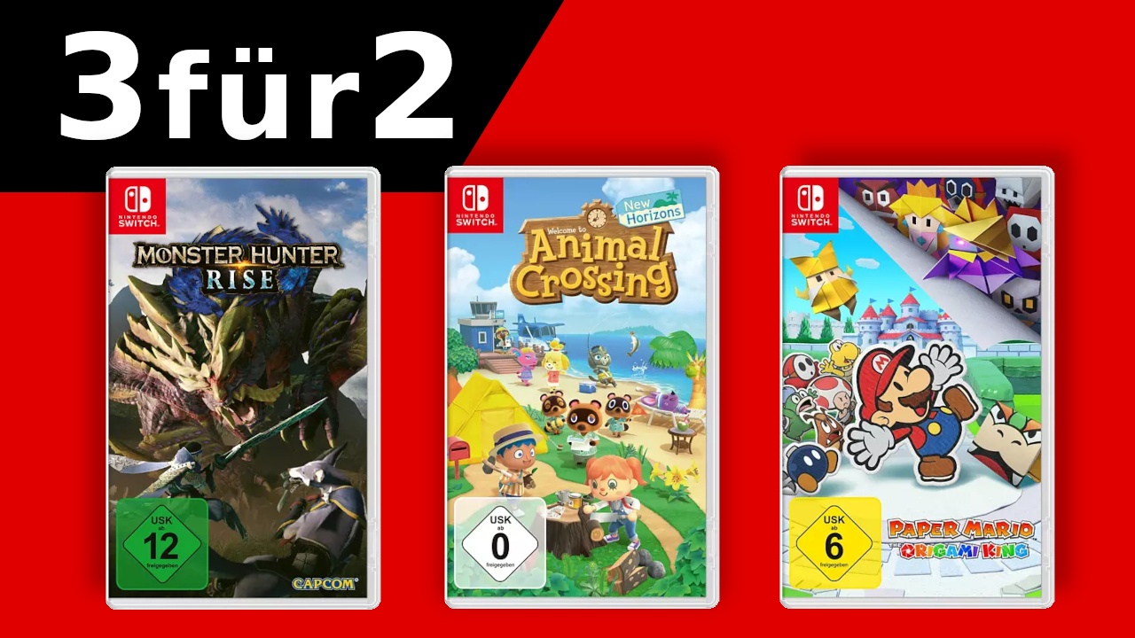 MediaMarkt & Saturn 3für2Aktion mit Spielen für Nintendo Switch gestartet