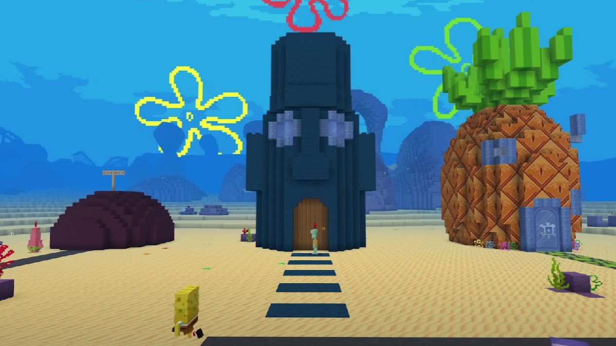 Minecraft X Spongebob Schwammkopf Trailer Zum Bikini Bottom Dlc